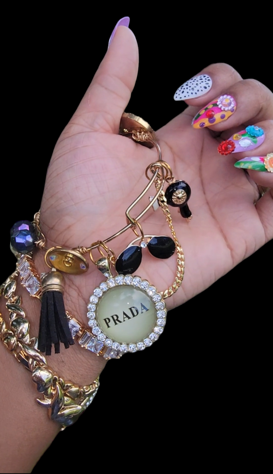 Charm bangle "1"